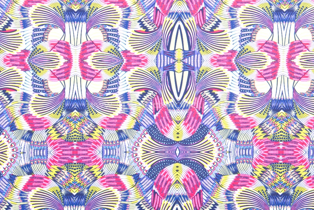 Abstract Print (Pink/Purple/Multi) | Spandex World