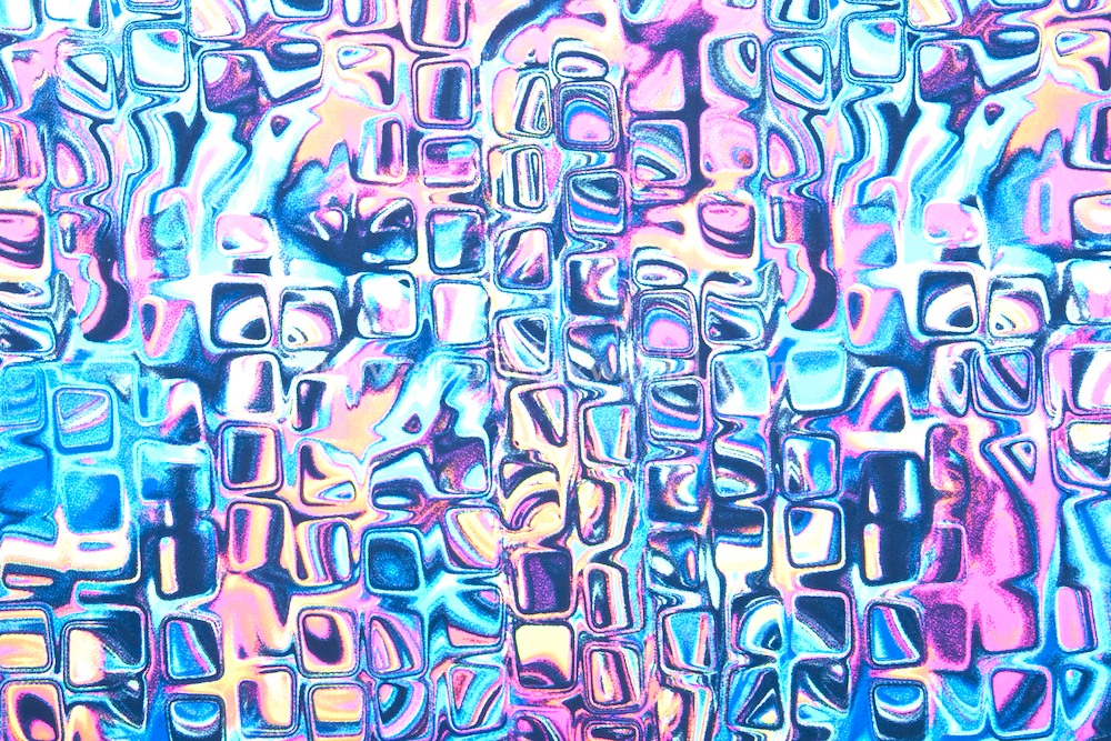 Abstract Print (Blue/Hot Pink/Multi)