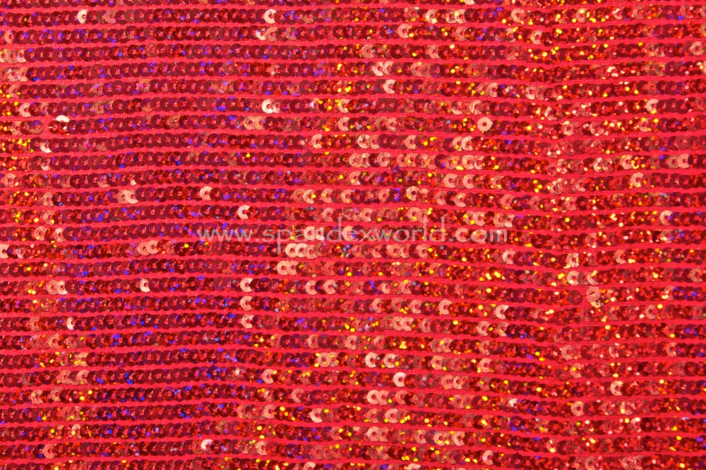 Stretch Sequins (Red/Red Holo)