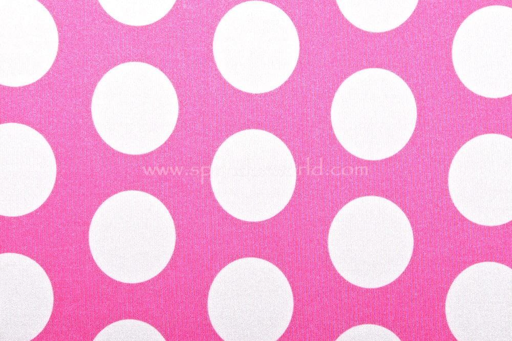 Printed Polka Dots (White/Pink)