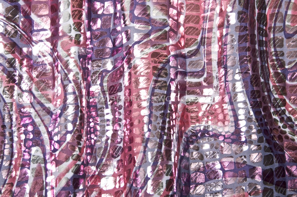 Pattern/Abstract Hologram (Purple/White/Mauve/Multi)