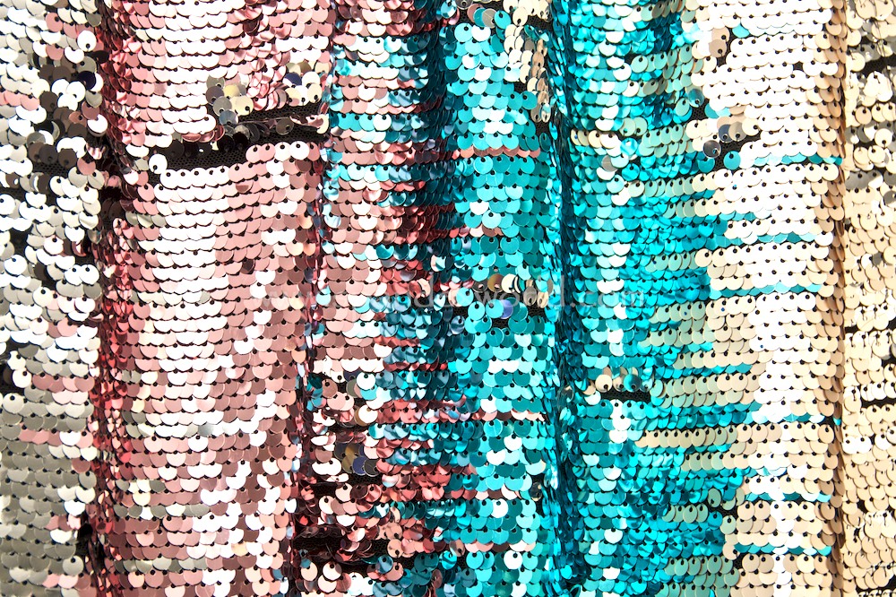 Stretch Sequins (Dusty Rose/Turquoise/Multi)