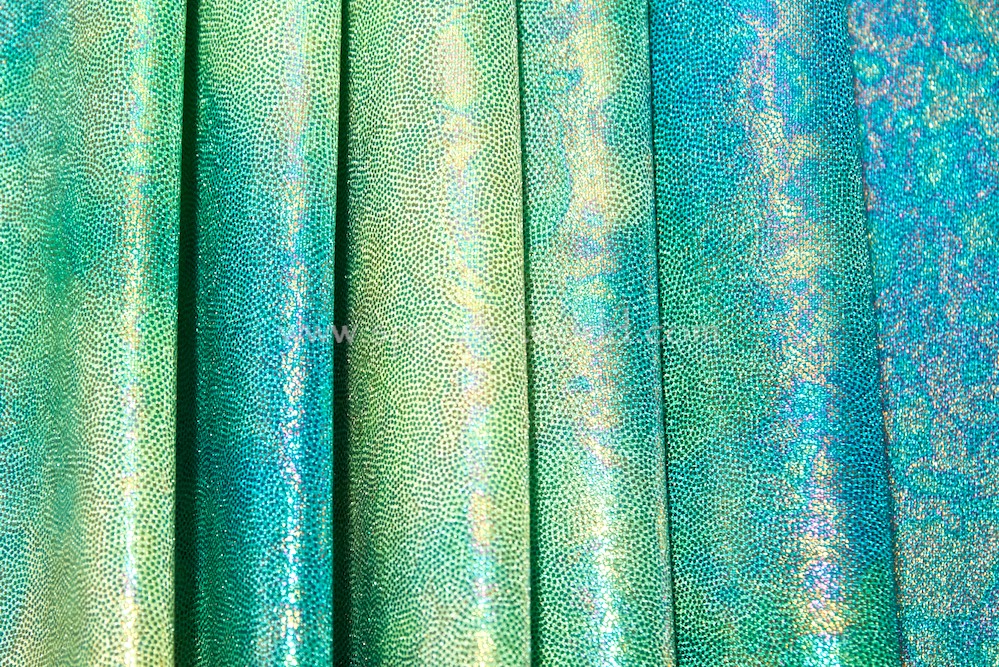 Oil silk Tie Dye Mystique (Green/Blue/Yellow)