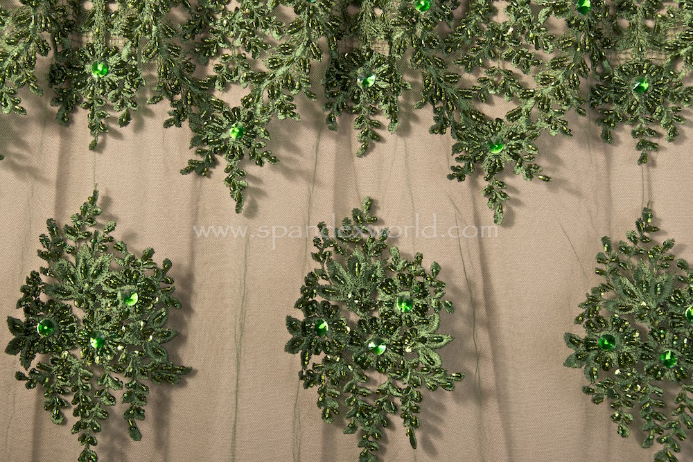 Non-Stretch Sequins (Olive/Kelly)