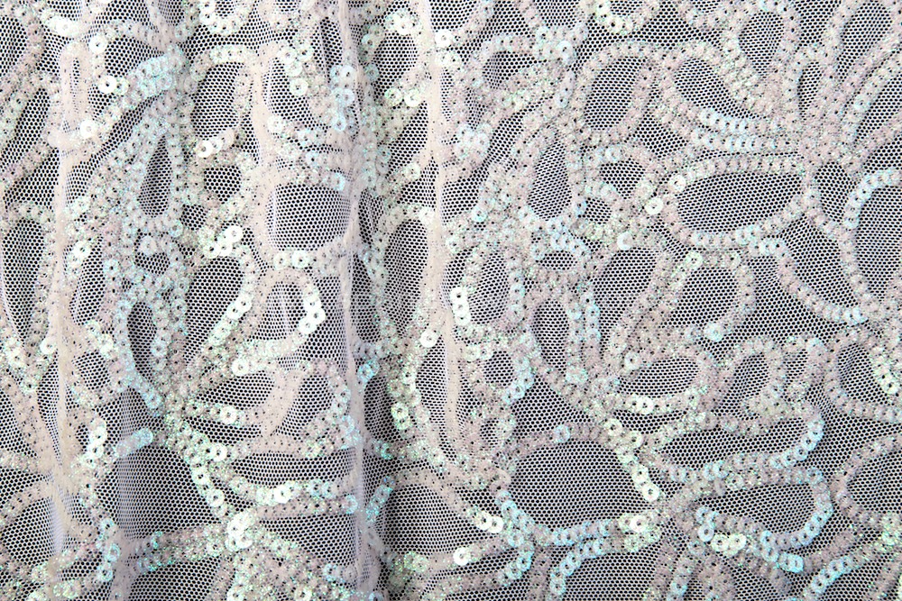 Stretch Sequins (White/Pearl)