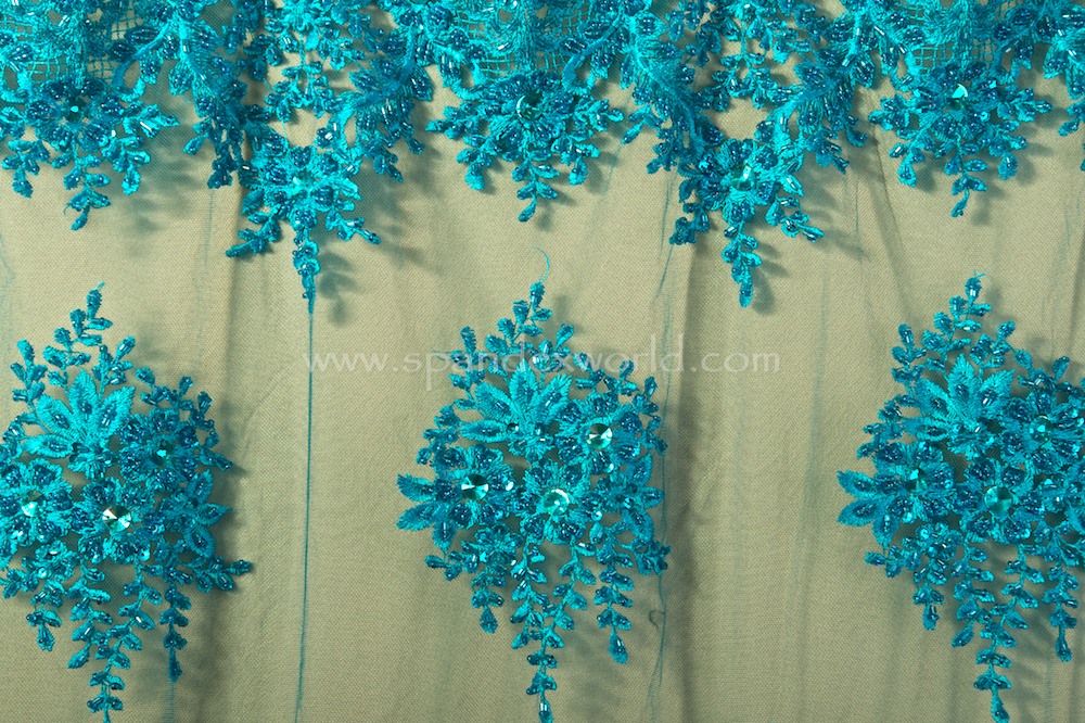 Non-Stretch Sequins (Turquoise/Turquoise)