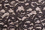 Stretch Sequins Lace (Black/Black)