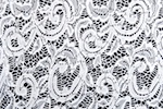 Stretch Sequins Lace (White/Silver)