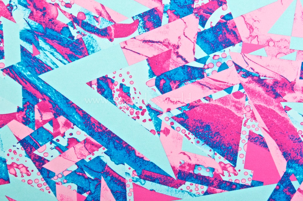 Abstract Print (Aqua/Pink/Multi)