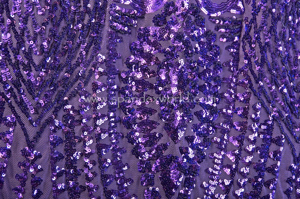 Stretch Sequins (Egg Plant/Purple)