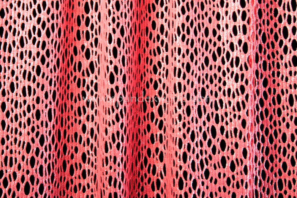 Fishnet (Neon coral/Foil)