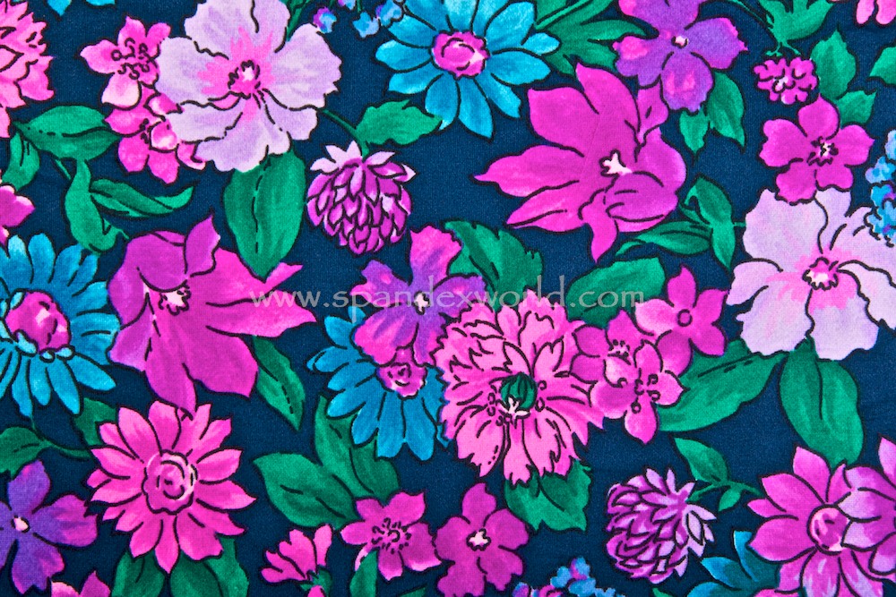 Floral Print (Navy/Purple/Multi)