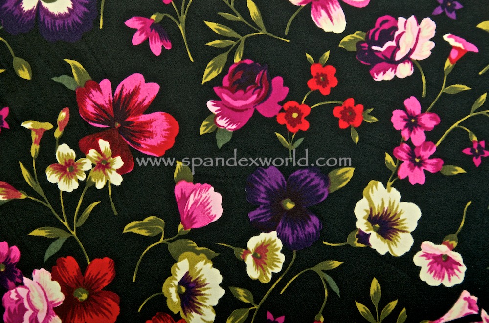 Floral Print (Black/Purple/Multi)