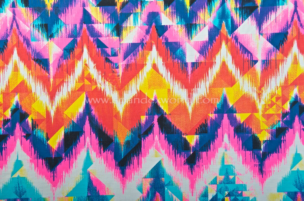 Aztec Print Spandex (Blue/Red/Hot Pink/Multi)