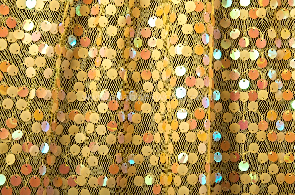 Non-Stretch Sequins (Yellow/Pearl)