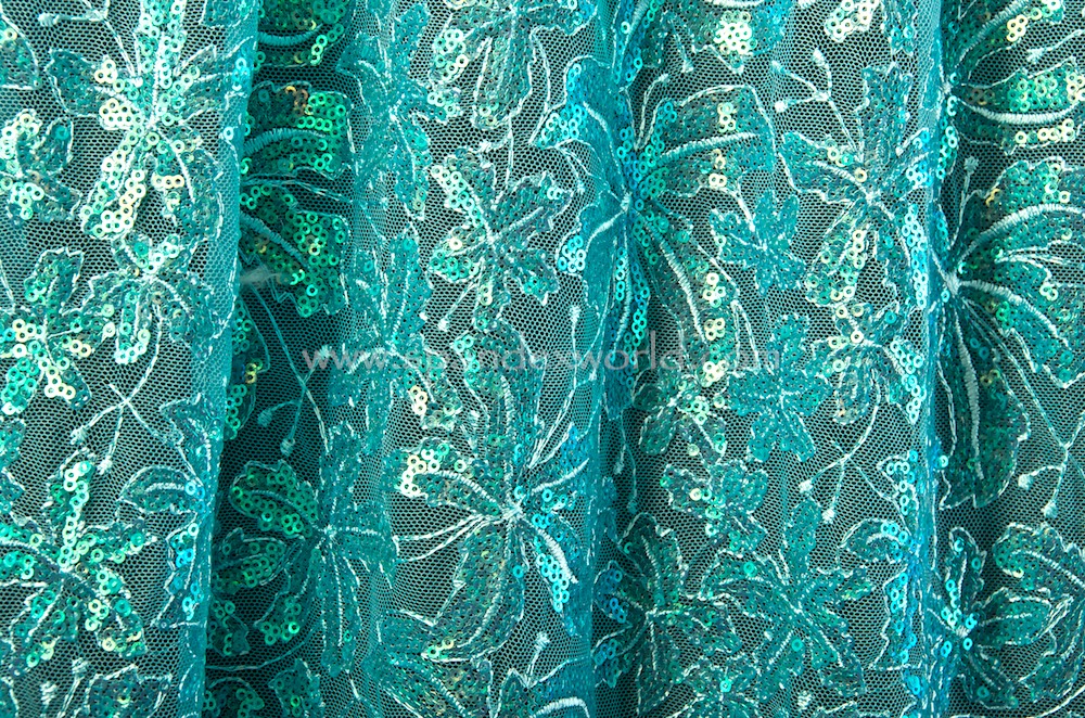 Non Stretch Sequins (Turquoise/Turquoise Pearl/Baby Blue)