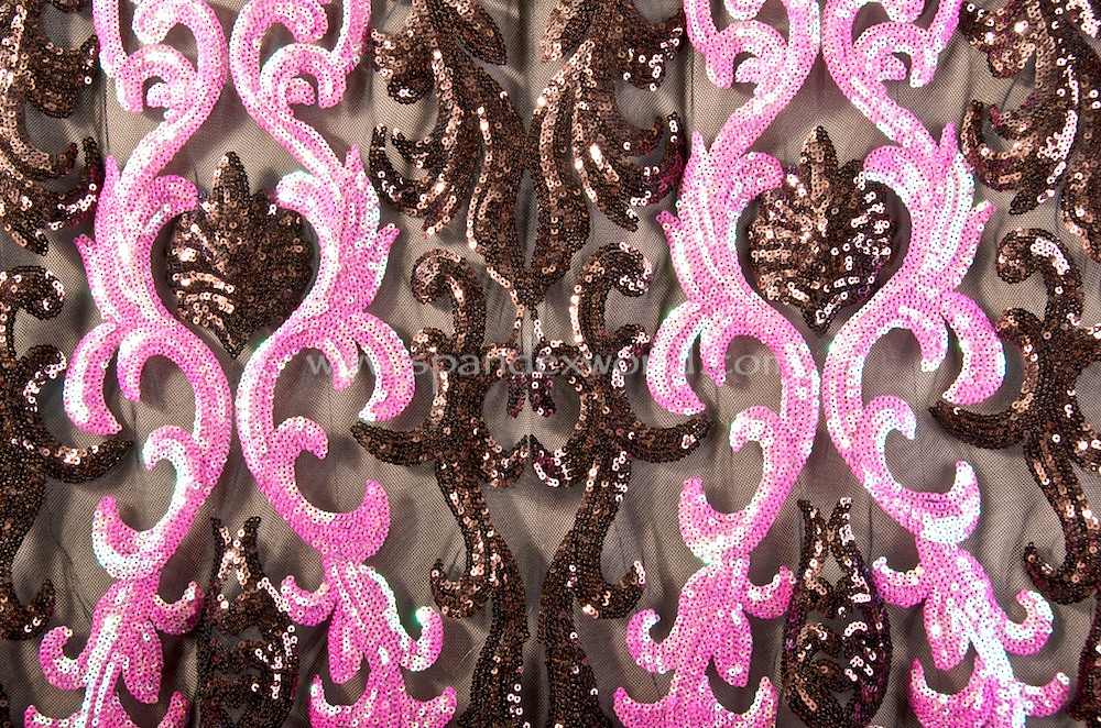 Stretch Sequins (Black/Chocolate/Hot Pink Pearl)