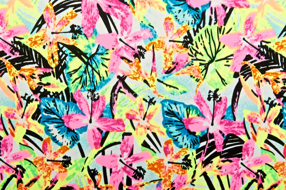 Floral Print (Neon Yellow/Pink/Multi)