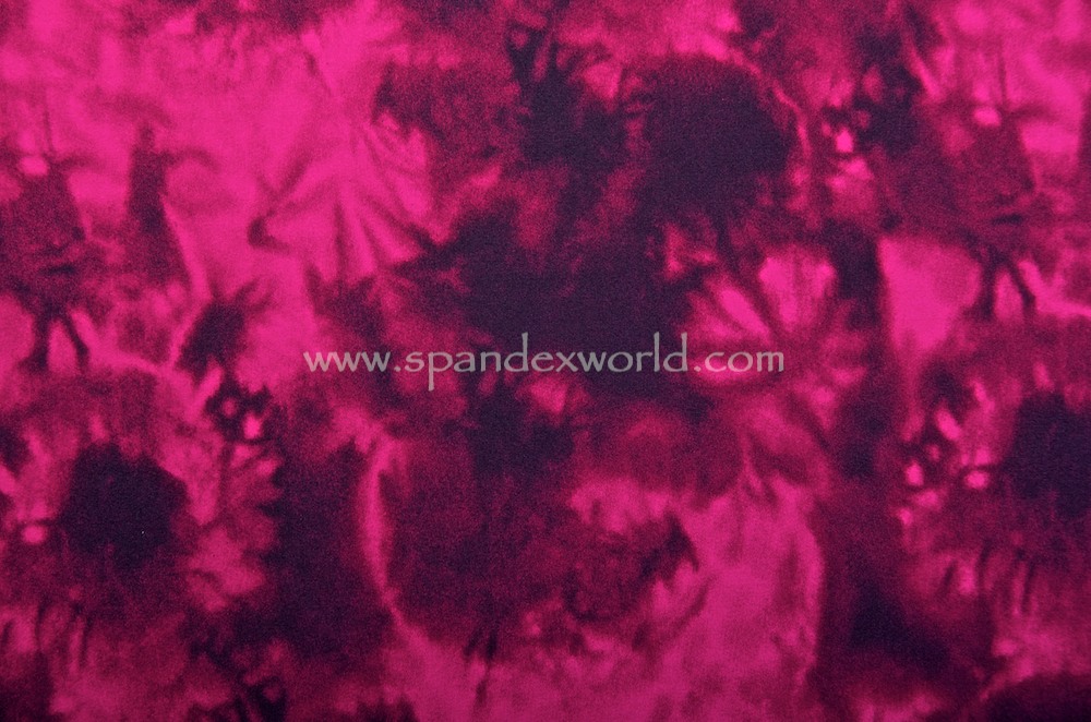 Tie dye spandex (Fuchsia/Wine/Multi)