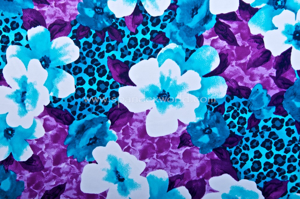 Abstract Print (White/Blue/Purple/Multi)