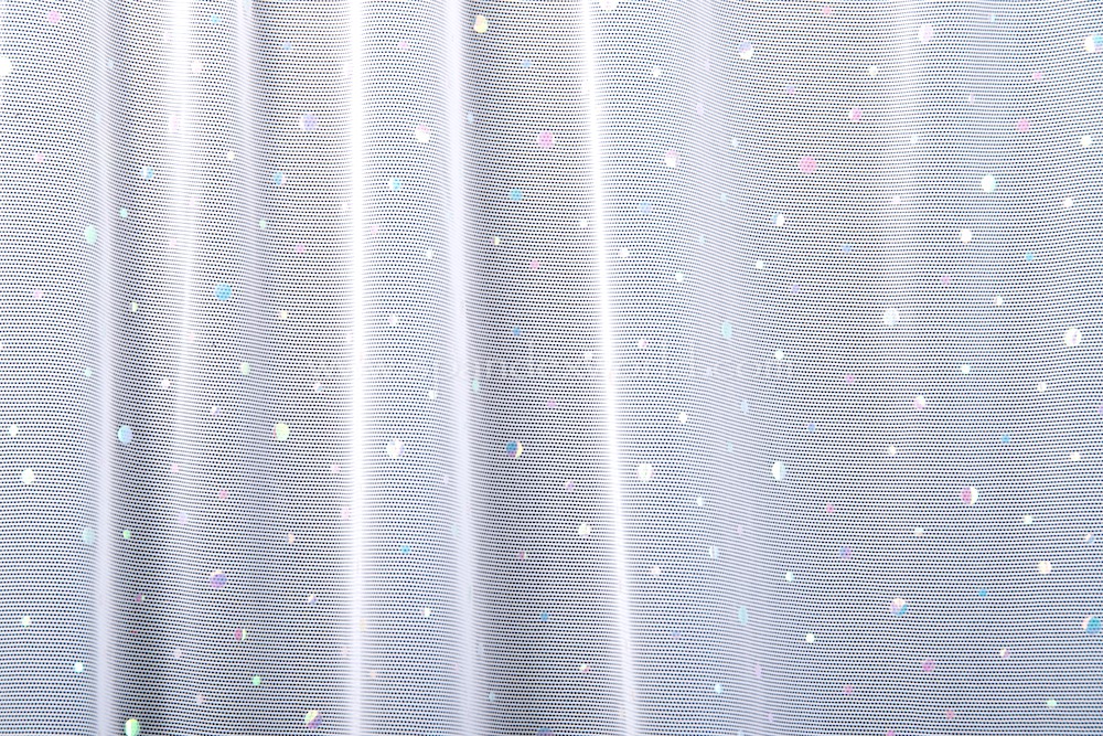 Glitter/Pattern Mesh (White/Pearl)