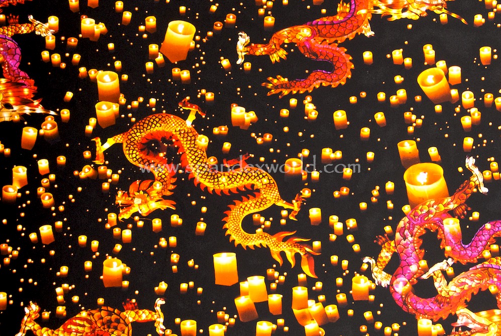 Dragon prints  (Black/Orange/Yellow)