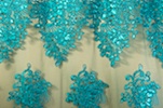 Non Stretch Sequins (Turquoise/Turquoise