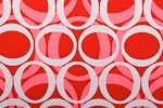 Abstract Print (White/Red/Multi)