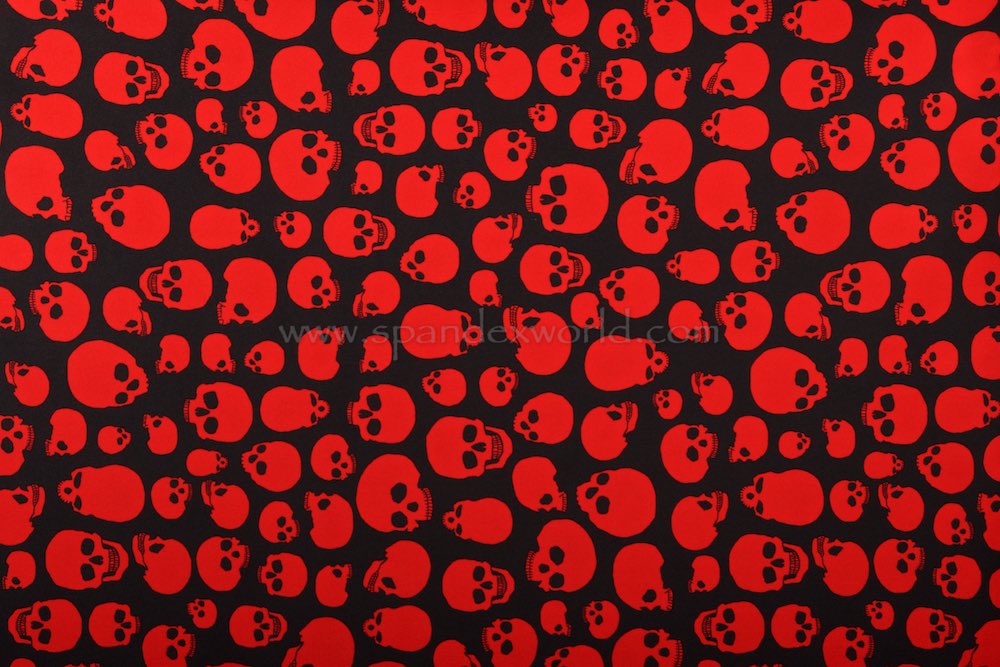 Skull Print ( Red/Black)