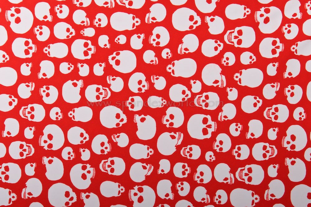Skull Print (Red/White)