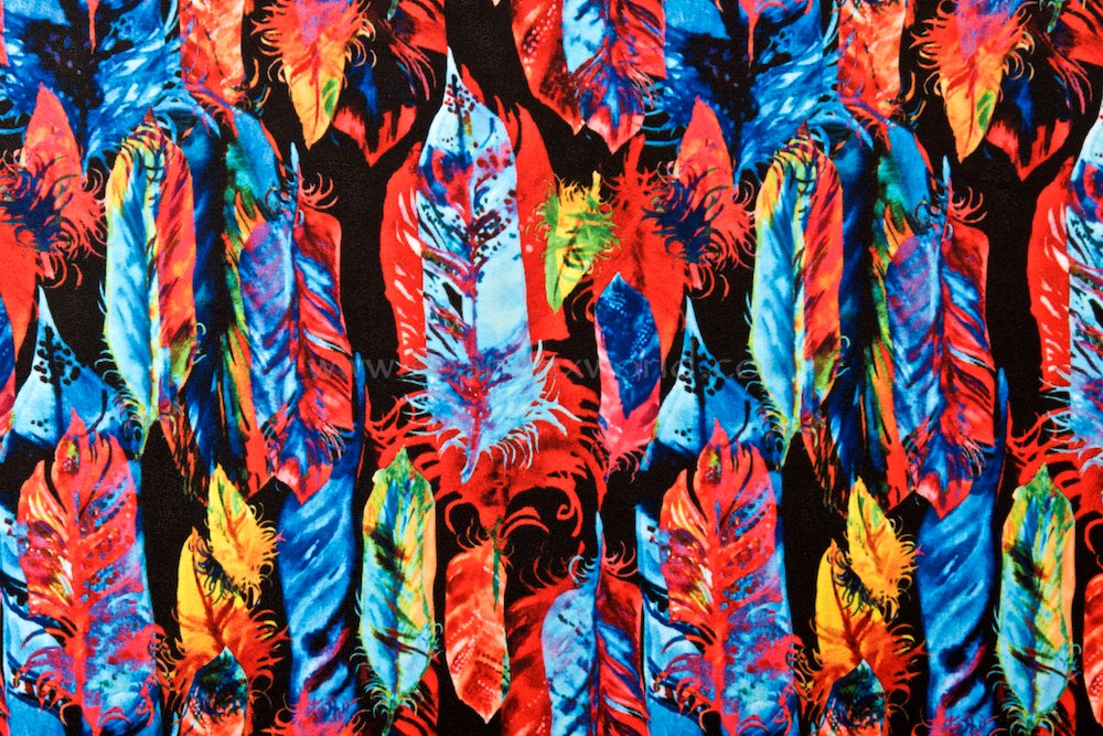 Abstract Print (Red/Blue/Multi)